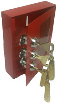 Type 1 - 3 Lock Red 